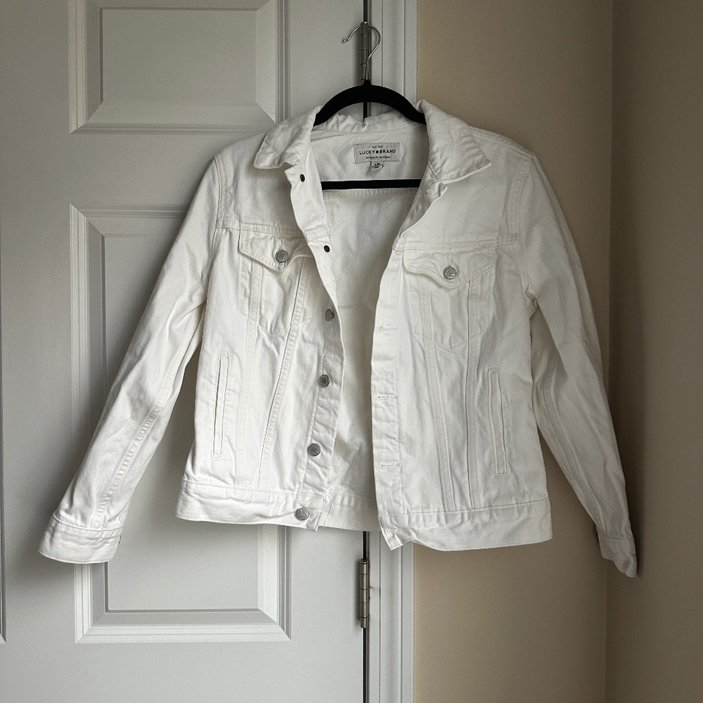 Lucky Brand White Jean Jacket